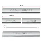 Ateen Door Sill/Foot step Stainless Steel Plates Set Of 4 For Redi GO