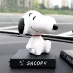 Snoopy Bobble Head Action Figure Mobile Holder for Car Dashboard - Image 4