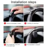 Universal Steering Wheel Spinner Knob Auxiliary Booster Aid Control Handle Car Steering Wheel Strengthener - Image 6