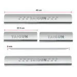 Ateen Door Sill/Foot step Stainless Steel Plates Set Of 4 For Volkswagen Taigun