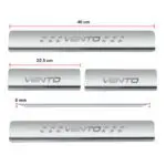 Ateen Door Sill/Foot step Stainless Steel Plates Set Of 4 For Volkswagen Vento