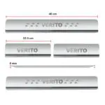Ateen Door Sill/Foot step Stainless Steel Plates Set Of 4 For Mahindra Verito