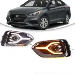 Light Lamps  DRL Daytime Running LED fog light For Hyundai Verna - Image 4