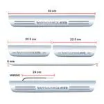 Car Door Foot Step Led Sill Plate Compatible for Jeep Wrangler (Set of 4 pcs, Blue) - Image 2