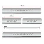 Ateen Door Sill/Foot step Stainless Steel Plates Set Of 4 For Honda WRV