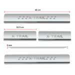 Ateen Door Sill/Foot step Stainless Steel Plates Set Of 4 For Nissan X-Trail