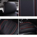 Best Car Seat Covers Premium Quality Enhance Comfort and Protection for Long-Lasting Comfort Pu Leatherette Material For Every Vehicle (Black and Red) - Image 2
