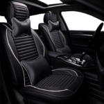 Best Car Seat Covers Premium Quality Enhance Comfort and Protection for Long-Lasting Comfort Pu Leatherette Material For Every Vehicle (Black and White)