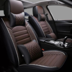 Best Car Seat Covers Premium Quality Enhance Comfort and Protection for Long-Lasting Comfort Pu Leatherette Material For Every Vehicle (Black and Brown)
