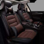 Best Car Seat Covers Premium Quality Enhance Comfort and Protection for Long-Lasting Comfort Pu Leatherette Material For Every Vehicle (Black and Coffee)