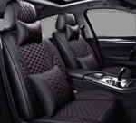 Best Car Seat Covers Premium Quality Enhance Comfort and Protection for Long-Lasting Comfort Pu Leatherette Material For Every Vehicle (Black And Red)