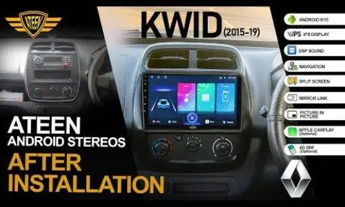 Ateen Renault Kwid Android Music System Touch Screen Double Din After Installation Customer Reviews