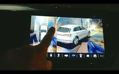 Kia Carens Car Android Music System Touch Screen Ateen Brand With 360 Degree Bird View Camera Guide